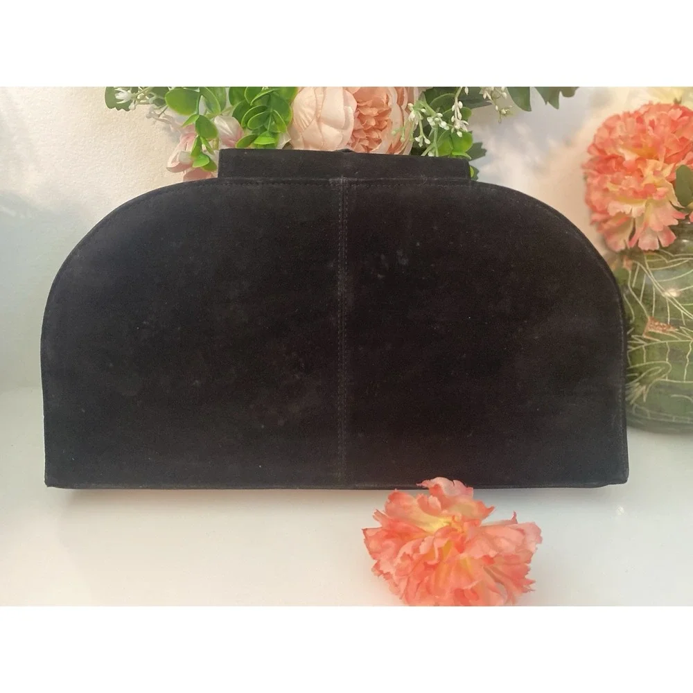 Jasmin Genuine Suede Leather Snakeskin Vintage‎ Crossbody Clutch Bag Hong Kong